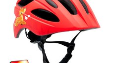 Casca bicicleta copii, dimensiune reglabila 54-58 cm, 6-12 ani, Rosu