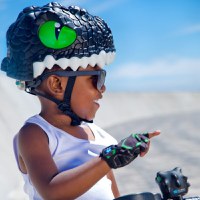 Casca bicicleta copii, model 3D, dimensiune reglabila 49-55 cm, 2-7 ani, Dragon Negru - 1