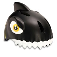 Casca bicicleta copii, model 3D, dimensiune reglabila 49-55 cm, 2-7 ani, Shark Negru - 1