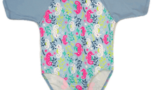 Costume de Baie Inot pentru bebelusi si copii, Protectie Soare UPF50+, Sea Horse, Marimea 4
