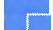 Covoras Modular Puzzle Bleu 61.5x61.5x1cm - 4buc