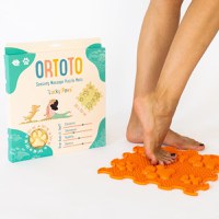 Covoras ortopedic pentru masaj, 1 piesa, model Lucky Paws, Portocaliu - 1