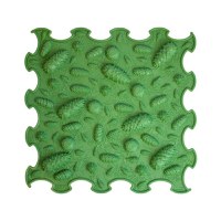 Covoras ortopedic pentru masaj, 1 piesa, model Pinecones, Verde menta - 1