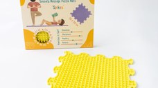 Covoras ortopedic pentru masaj, 1 piesa, model Spikes, Galben