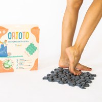 Covoras ortopedic pentru masaj, 1 piesa, model Stones, Bleumarin - 1