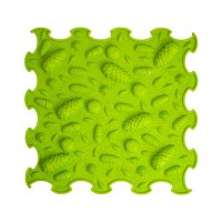 Covoras ortopedic pentru masaj, 1 piesa, textura moale, model Pinecones, Verde deschis - 1