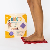 Covoras ortopedic pentru masaj, 1 piesa, textura rigida, model Spikes, Rosu - 1