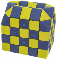 Cuburi CREATIVE Magnetice, JollyHeap, 100 cuburi, Verde-Albastru - 1
