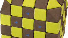 Cuburi CREATIVE Magnetice, JollyHeap, 100 cuburi, Verde-Maro