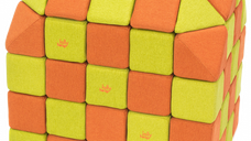 Cuburi CREATIVE Magnetice, JollyHeap, 100 cuburi, Verde-Portocaliu
