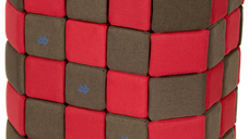 Cuburi Magnetice Basic de joaca, JollyHeap, 100 cuburi, Verde-Maro