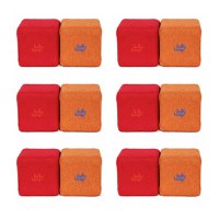 Cuburi Magnetice de constructie, JollyHeap Mini, 24 cuburi, Rosu-Portocaliu - 1