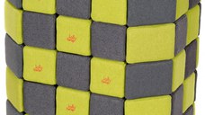 Cuburi Magnetice de joaca, JollyHeap BASIC, 100 cuburi - 2 forme, Diverse culori