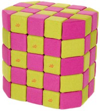Cuburi Magnetice de joaca, JollyHeap BASIC, 100 cuburi - 2 forme, Diverse culori - 1