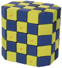 Cuburi Magnetice de joaca, JollyHeap BASIC, 100 cuburi - 2 forme, Diverse culori - 1