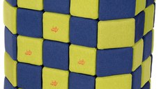 Cuburi Magnetice de joaca, JollyHeap BASIC, 100 cuburi - 2 forme, Diverse culori