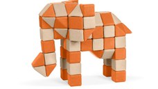 Cuburi Magnetice, JollyHeap CREATIVE, 100 cuburi - 4 forme, Diverse culori