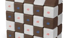 Cuburi Magnetice, JollyHeap Medium, 50 cuburi,  Alb Fildes-Maro
