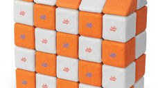 Cuburi Magnetice, JollyHeap Medium, 50 cuburi, Alb Fildes-Portocaliu
