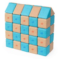 Cuburi Magnetice, JollyHeap Medium, 50 cuburi,  Bej-Bleu - 1