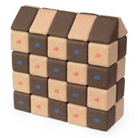 Cuburi Magnetice, JollyHeap Medium, 50 cuburi, Bej-Maro - 1