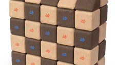 Cuburi Magnetice, JollyHeap Medium, 50 cuburi, Bej-Maro