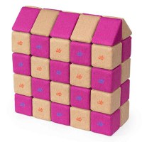 Cuburi Magnetice, JollyHeap Medium, 50 cuburi,  Bej-Roz - 1
