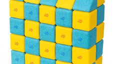 Cuburi Magnetice, JollyHeap Medium, 50 cuburi,  Galben-Bleu