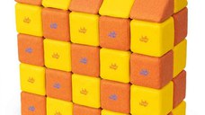 Cuburi Magnetice, JollyHeap Medium, 50 cuburi,  Galben-Portocaliu