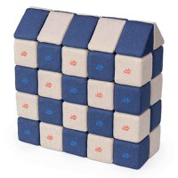 Cuburi Magnetice, JollyHeap Medium, 50 cuburi,  Gri-Albastru - 1