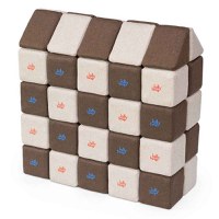 Cuburi Magnetice, JollyHeap Medium, 50 cuburi,  Gri-Maro - 1