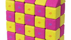 Cuburi Magnetice, JollyHeap Medium, 50 cuburi, Verde-Roz
