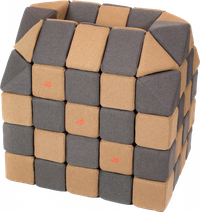 Cuburi Magnetice pentru construit, JollyHeap FUN, 300 cuburi - 4 forme, Diverse Culori - 1