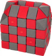 Cuburi Magnetice pentru construit, JollyHeap FUN, 300 cuburi - 4 forme, Diverse Culori - 1