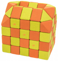 Cuburi Magnetice pentru construit, JollyHeap FUN, 300 cuburi - 4 forme, Diverse Culori - 1