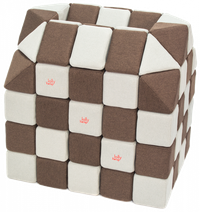 Cuburi Magnetice pentru construit, JollyHeap FUN, 300 cuburi - 4 forme, Diverse Culori - 1