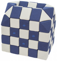 Cuburi Magnetice pentru construit, JollyHeap PARTY, 500 cuburi - 4 forme, Diverse Culori - 1