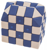 Cuburi Magnetice pentru construit, JollyHeap PARTY, 500 cuburi - 4 forme, Diverse Culori - 1
