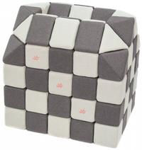 Cuburi Magnetice pentru construit, JollyHeap PARTY, 500 cuburi - 4 forme, Diverse Culori - 1