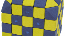 Cuburi Magnetice pentru construit, JollyHeap PARTY, 500 cuburi - 4 forme, Diverse Culori