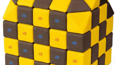 Cuburi Magnetice pentru construit, JollyHeap PARTY, 500 cuburi - 4 forme, Diverse Culori
