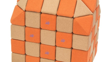 Cuburi Magnetice pentru construit, JollyHeap PARTY, 500 cuburi - 4 forme, Diverse Culori