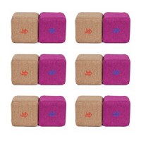Cuburi Magnetice pentru construit, JollyHeap Pixi, 12 cuburi, Bej-Roz - 1