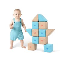Cuburi Magnetice pentru construit, JollyHeap PIXI, 12 cuburi, Diverse Culori - 1