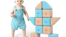 Cuburi Magnetice pentru construit, JollyHeap PIXI, 12 cuburi, Diverse Culori