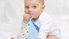 Jucarie dentitie cu paturica pathwork BabyJem, Albastru