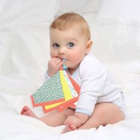 Jucarie dentitie cu paturica pathwork BabyJem, Diverse culori - 1