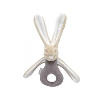 Jucarie zornaitoare bebelusi BabyJem, Iepuras din plus, 3 luni+, Diverse culori - 1