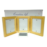 Kit rama foto tripla mobila cu cerneala pentru manuta si piciorus Drool, Diverse culori - 1