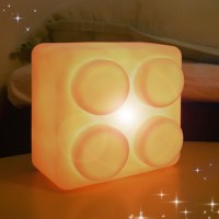 Lampa de veghe, LED cu 16 moduri de culoare, lumina reglabila, Lego - 1